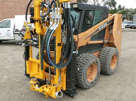 drill water well with skid steer|skid steer drilling.